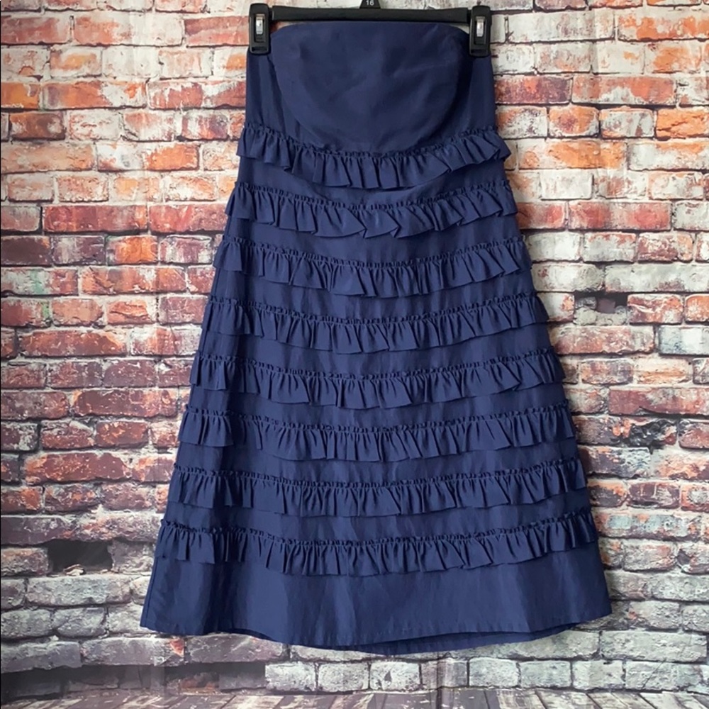 Gap strapless dress Navy Size 2
